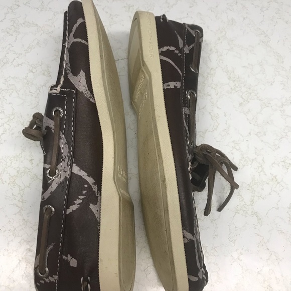 Sperry Top-Sider Shoes. Brown with Pink Nautical Accents. Men’s 7M. - Picture 4 of 6